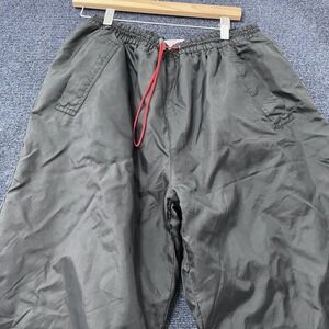 Vintage Marlboro Unlimited Pants Mens XL Black Fleece Lined Elastic Cuffs 90s